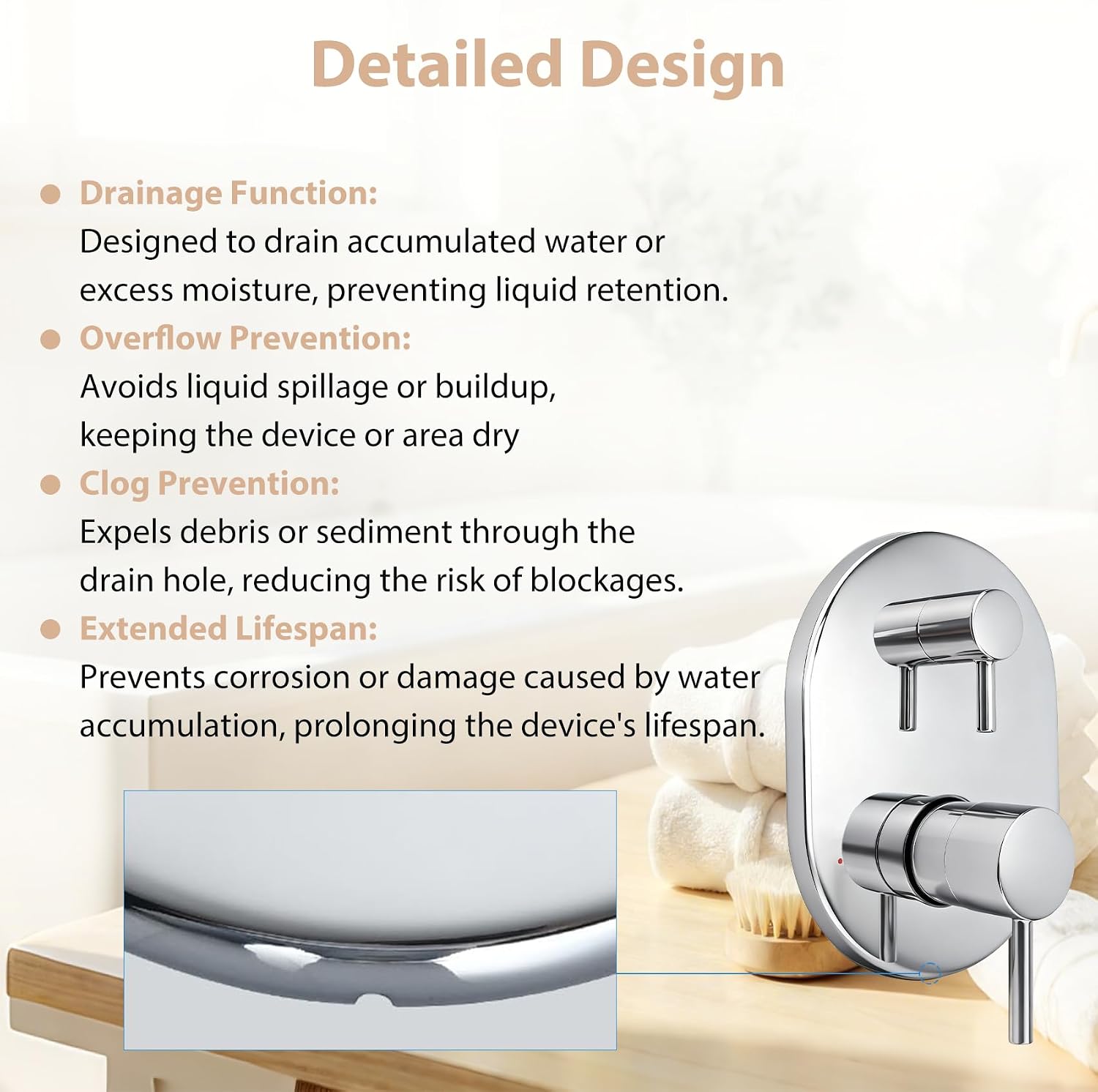 UT3290 Shower Valve Trim Kit for Moen Align Chrome M-CORE 3-Series 2-Handle Shower Faucet Trim, for Shower Handle UT3290BL UT3290BN UT3290BG, Include 1213 Cartridge, U232 U362 Valve Required. -2 Year