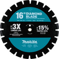 Makita E-02543 16' Diamond Blade, Segmented, Dual Purpose