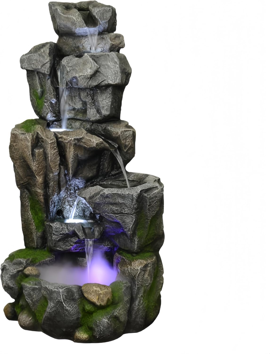 Top Outdoor Water Fountain Outside, Garden Water Fountain Decor for Gardens, Landscaping, Patios, Lawns (Large)