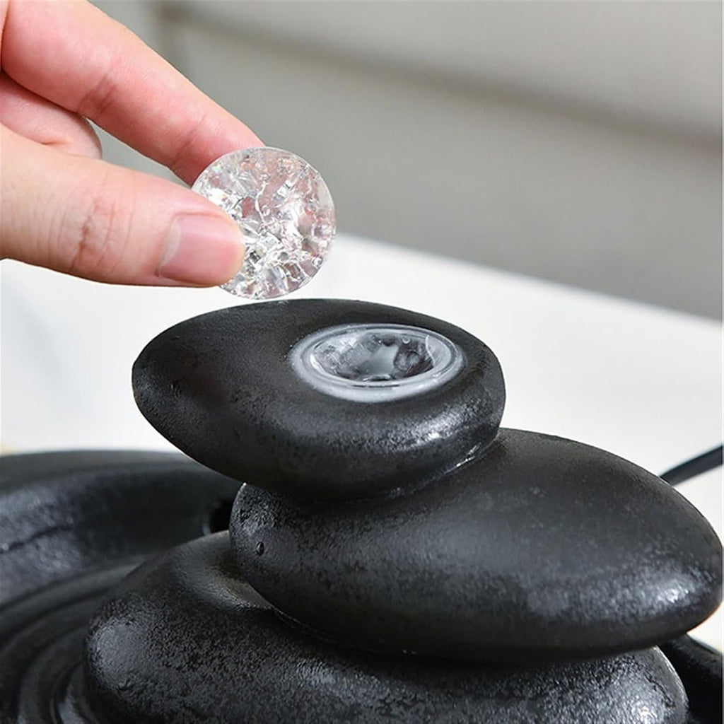 GLigeT Tabletop Fountain Small Ceramic Feng Shui Fountain Ornaments Home Living Room TV Cabinet Tea Room Book Desktop Decorations Water Fountain Decor