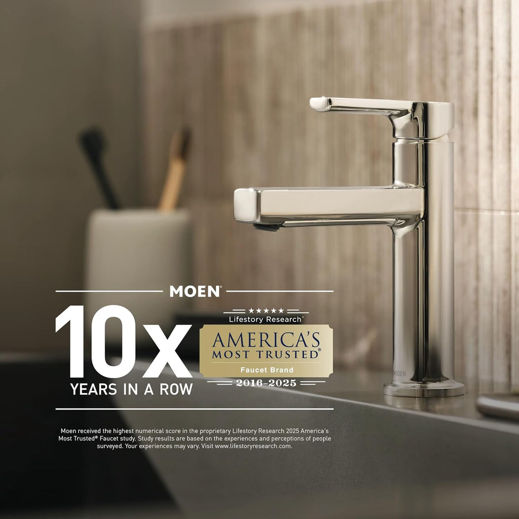 Moen Belfield Posi-Temp Shower Trim Kit with Eco-Performance Showerhead, Valve Required, Brushed Nickel, T2312EPBN