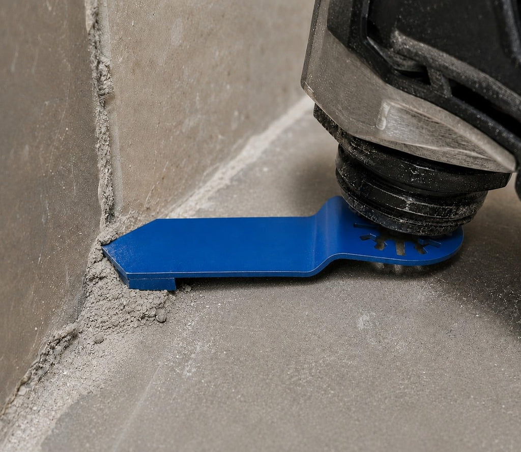 3 Pack Diamond Segment Oscillating Floor Corner Tool Attachment for Concrete - #30/40Grit