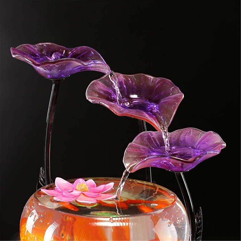Tabletop Indoor Tabletop Fountains, Luxury-Style Fish Tank Water Ornament Home Office Desktop Decorations Decor