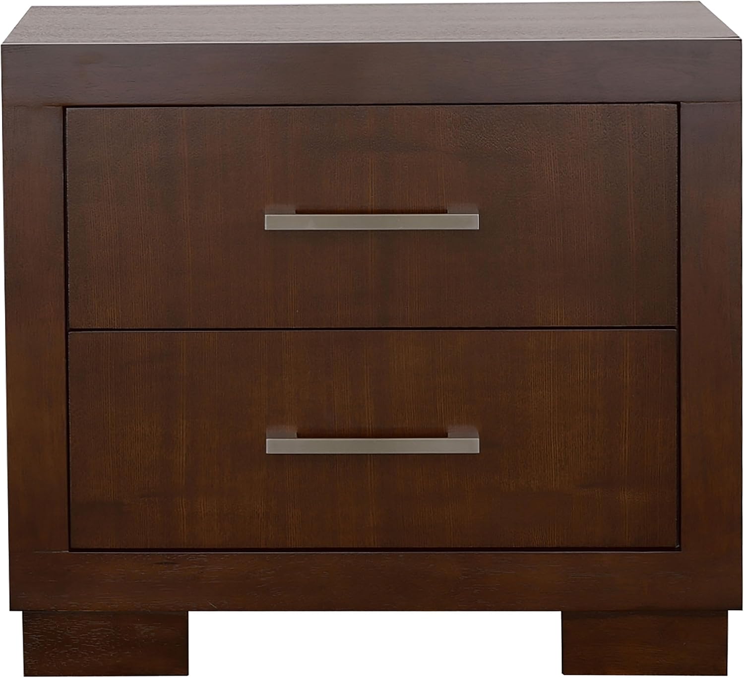 Coaster Home Furnishings Jessica Contemporary 4-Piece Bedroom Set Queen Size LED Panel Bed Frame 43-inch Headboard Cappuccino 200711Q-S4