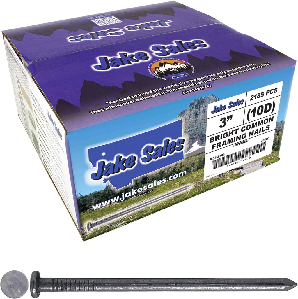 3' FRAMING NAIL Full Box ~2185 Nails 10D)