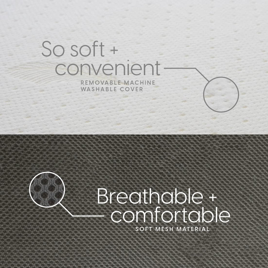 Milliard Trifold Mattress, Queen Size, 6 inch, Portable Foldable Mattress Queen with Memory Foam & Washable Cover, Tri-Folding Floor Bed, Camping, Fold Up Guest Bed, RV Travel, Sleepovers, 78' x 58'