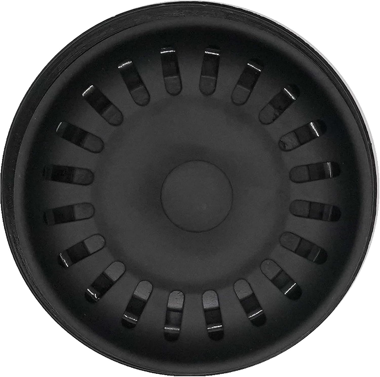 Westbrass CO2195S-62 Combo Pack 3-1/2' Wing Nut Twist Style Large Basket Extra-Deep Collar Kitchen Sink Waste Disposal Flange with Strainer Stopper, Matte Black