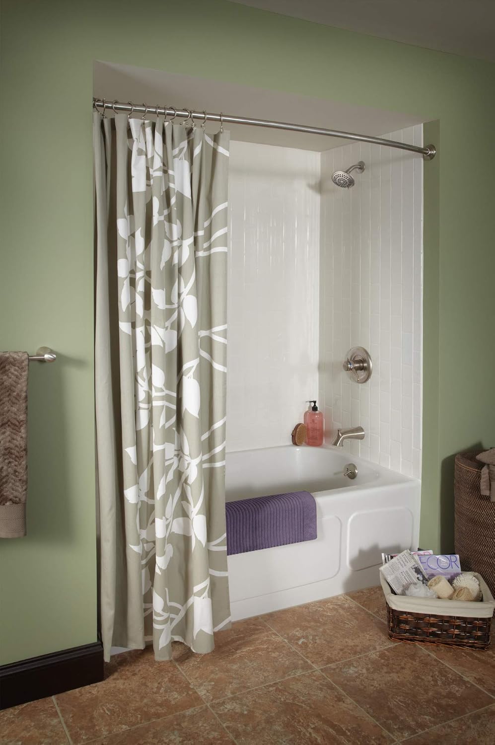 Delta Faucet Lahara 17 Series Dual-Function Tub and Shower Trim Kit with 5-Spray Touch-Clean Shower Head, Stainless T17438-SS (Valve Not Included)