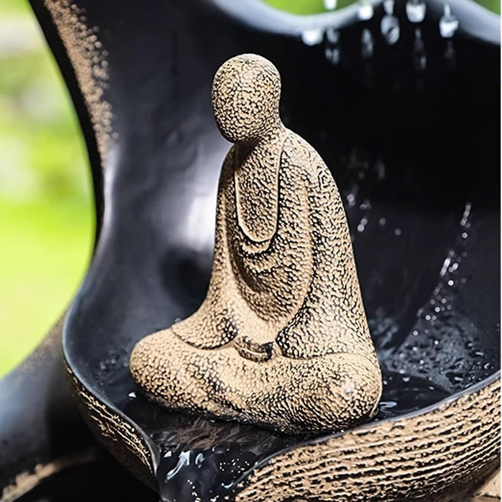 GLigeT Tabletop Fountain Chinese Style Flowing Water Decoration, Home, Office, Living Room, Porch, Desktop Decoration, Fountain Landscape Water Fountain Decor