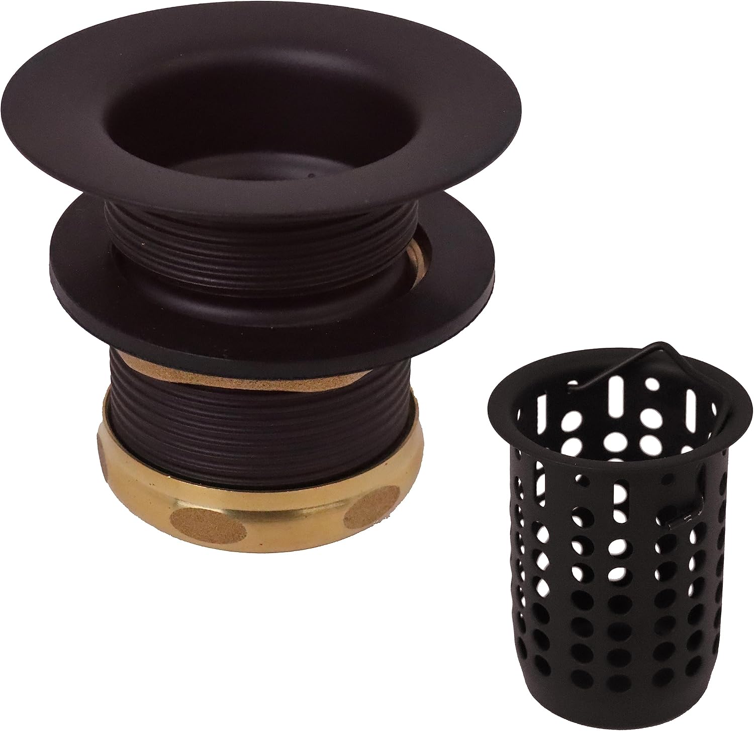 Westbrass D218-50-12 Junior Bar and Laundry Sink Drain Assembly with Removable Strainer Basket, Oil Rubbed Bronze (50-Pack)