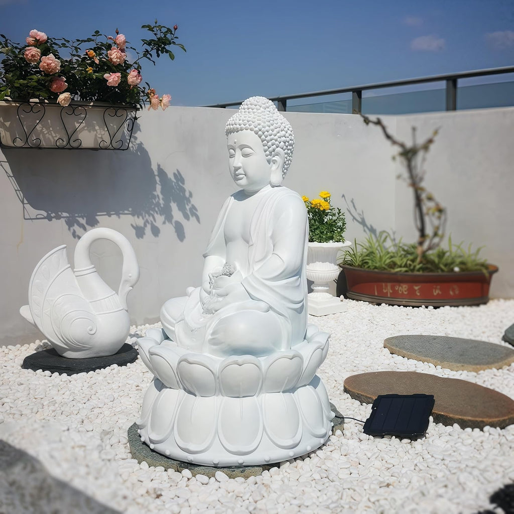 Outdoor Water Fountain Outside, Garden Fountain, Buddha Statue Outdoor/Indoor for Home, Buddha Decor & Gifts, Buddah, Buda, Budda, Buddhas, Chinese Decor & Gifts, Feng Shui
