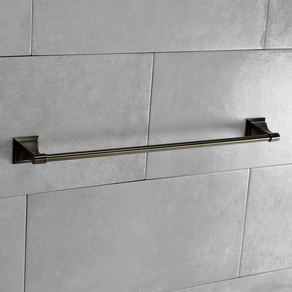 Kingston Brass BAHK61212478AB Monarch 5-Piece 18-Inch and 24-Inch Towel Bars Bathroom Accessory Set in Antique Brass