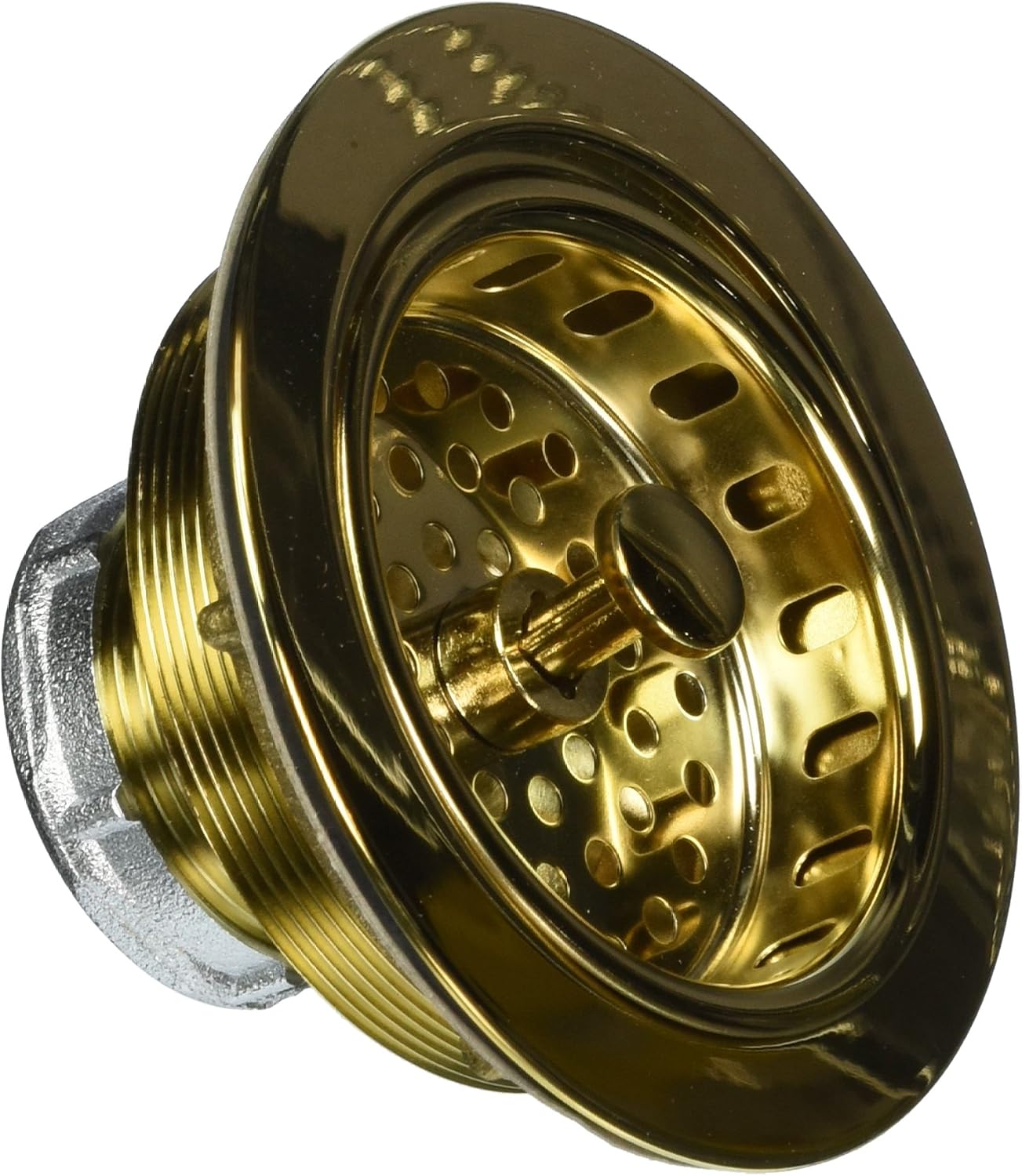 Jaclo 2806-PB Duo Strainer for Kitchen Sinks, Polished Brass