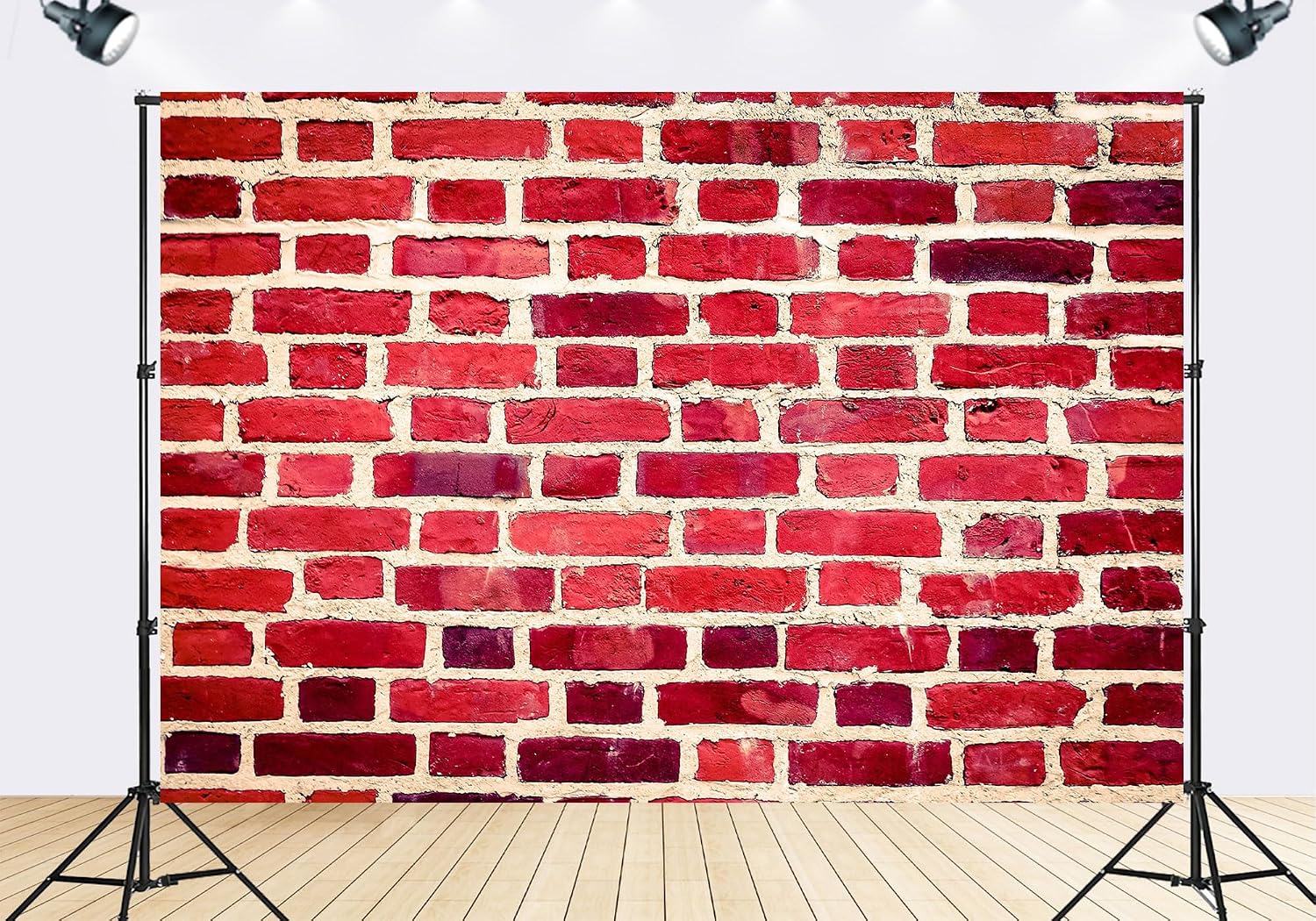 Trykid 20x10ft Red Brick Wall Backdrop Weathered Textured Masonry Urban Photography Background Home Decor Rustic Theme Party Decoration Photo Booth Prop Fabric