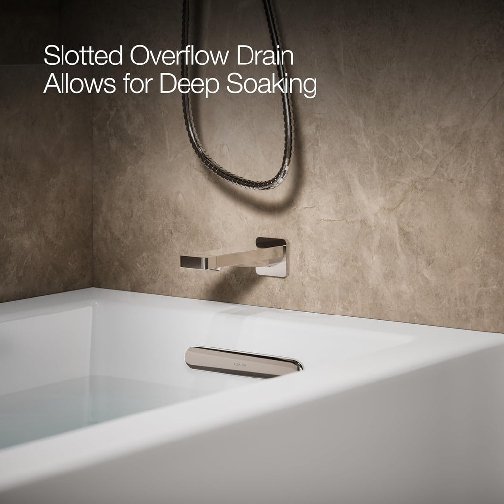 Kohler 60' x 32' alcove bath with integral apron, integral flange, and right-hand drain