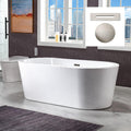 WOODBRIDGE B0002-B/N-Drain&O Bathtub, Brushed Nickel