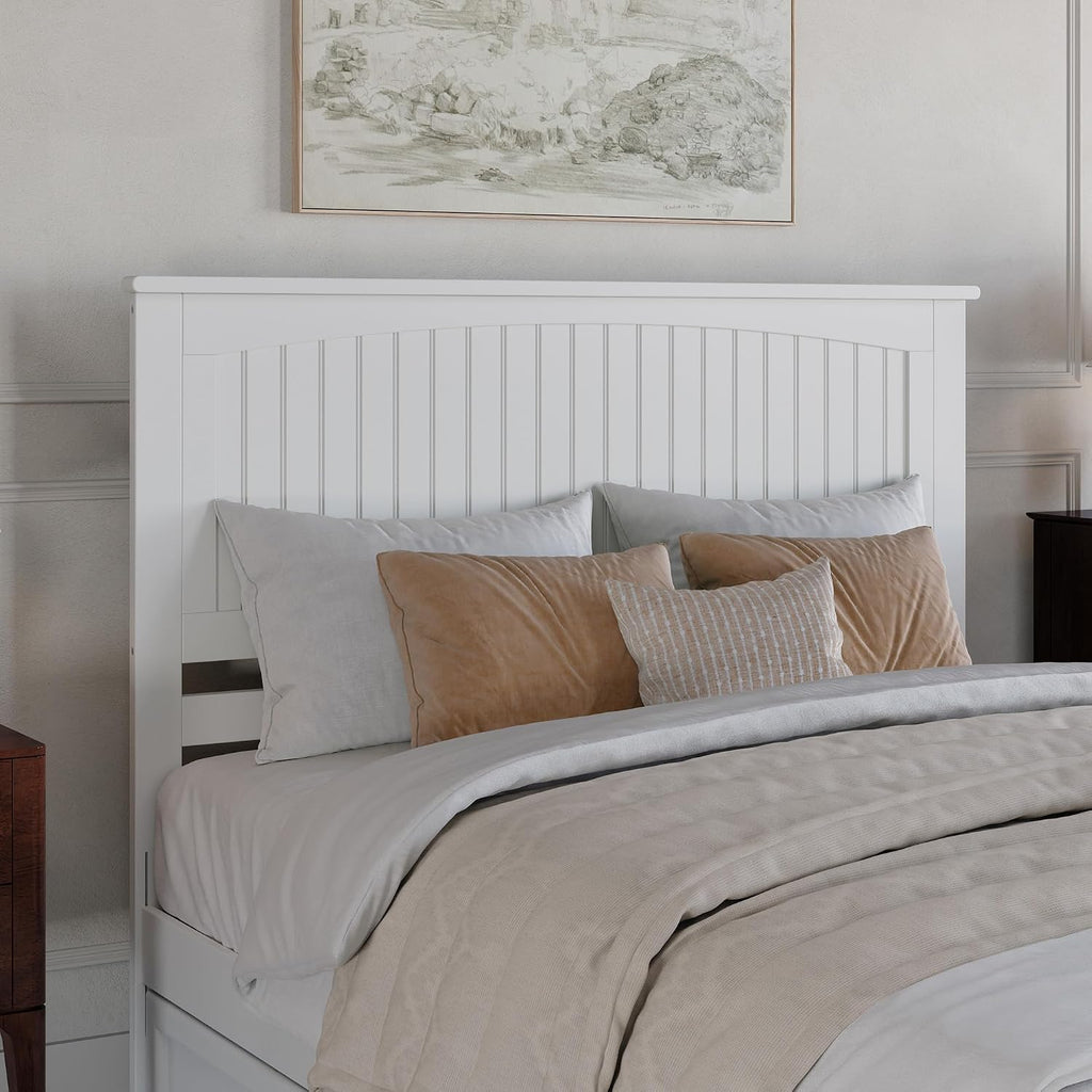 AFI, Nantucket Queen Solid Wood Panel Headboard, White