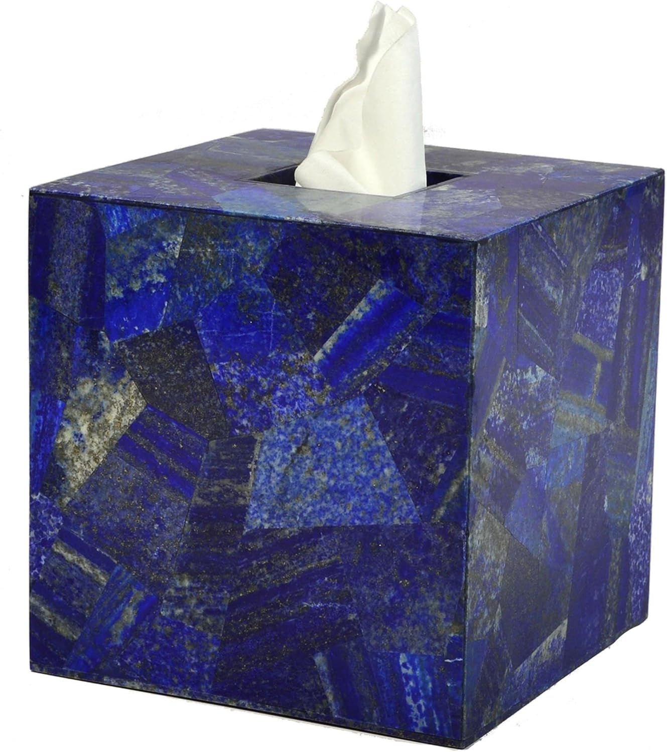 Set of 7 Piece Bathroom Set I Lapis Lazuli Stone Bathroom Kit I Lapis Lazuli Stone Towel Tray I Luxurious Look Bath Set I Random Work Toothbrush Holder
