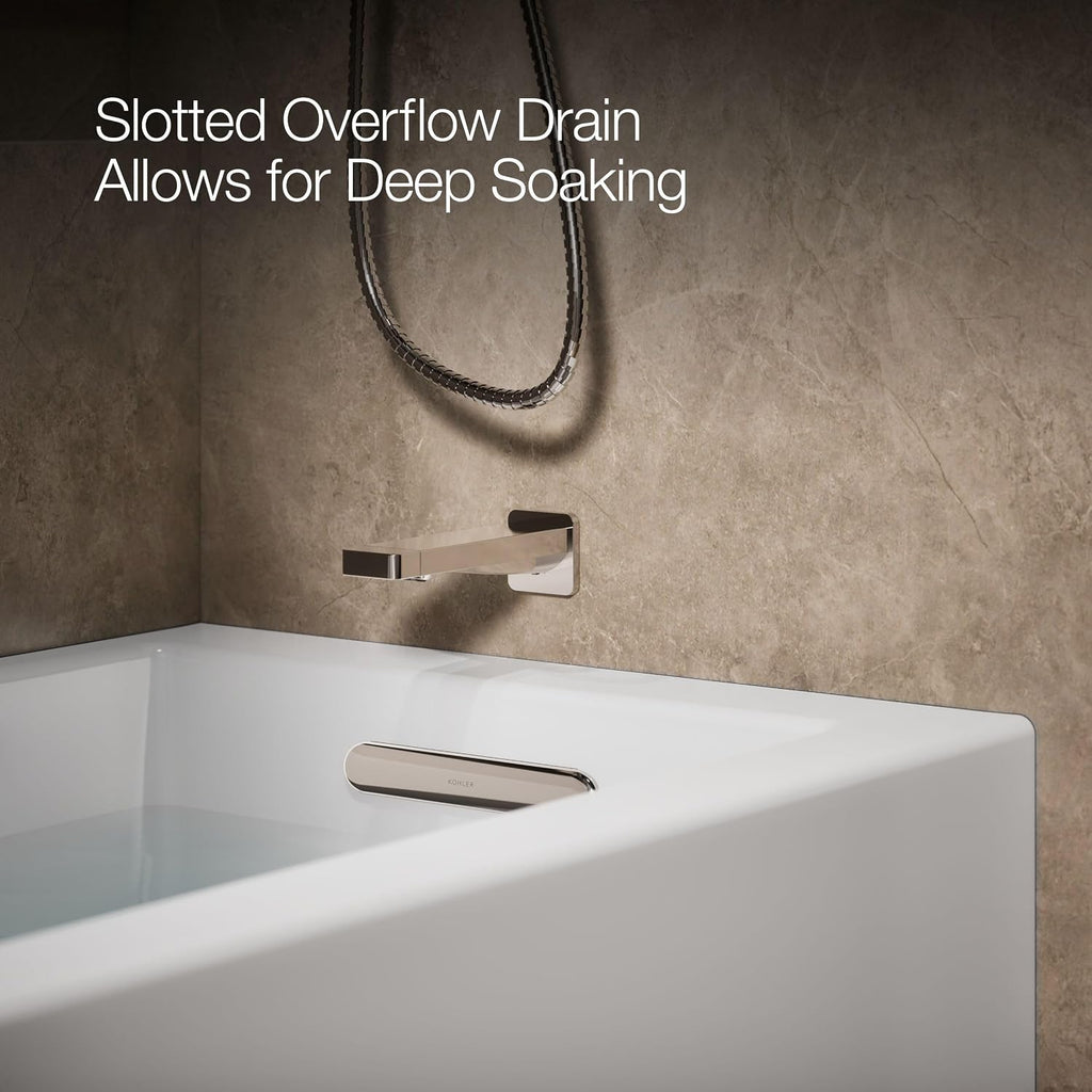 Kohler 1956-RA-0 Underscore® 60' x 30' alcove bath right drain, White