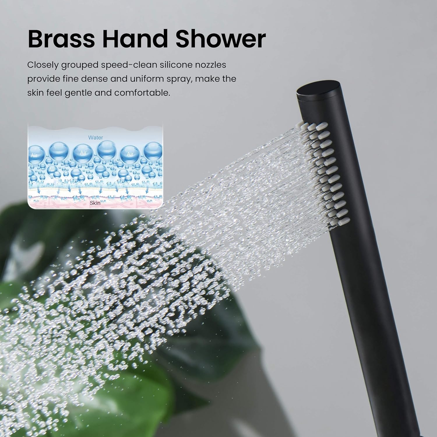KIBI Circular Matte Black Thermostatic Shower System – Rainfall & Handheld Shower Head Set | 2-Function Shower Faucet Set with Rough-In Valve | Solid Brass Build & Temperature Control (KSF410MB)