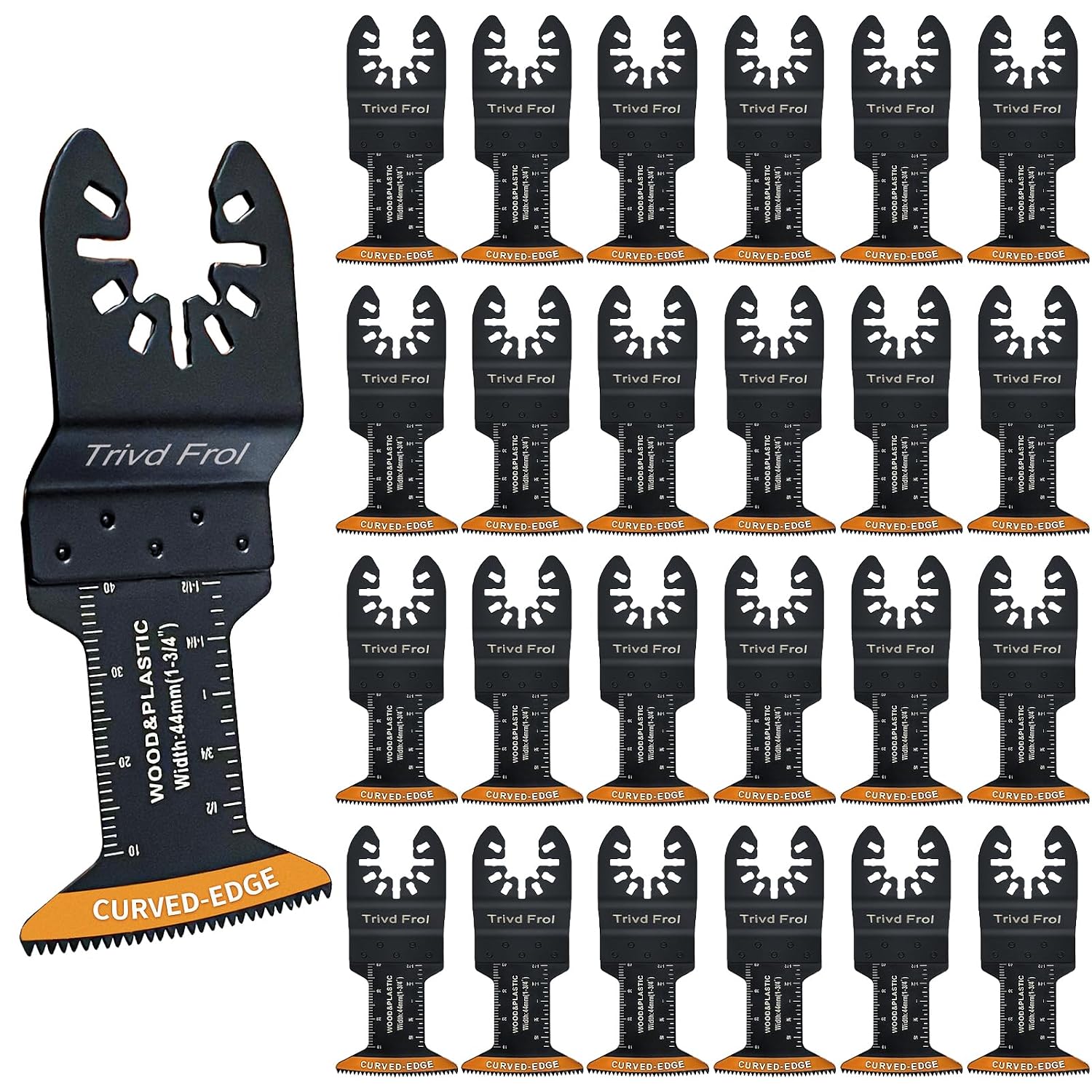 Trivd Frol 200PCS Multi Tool Blades Kits and 100PCS Curved-Edge Oscillating Tool Blades Bundles