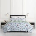 kate spade new york Bird Garden Twin Comforter Set, 300 Thread Count Cotton Reversible Cover, All Season 2 Piece Bedding, Machine Washable, Floral Multicolor