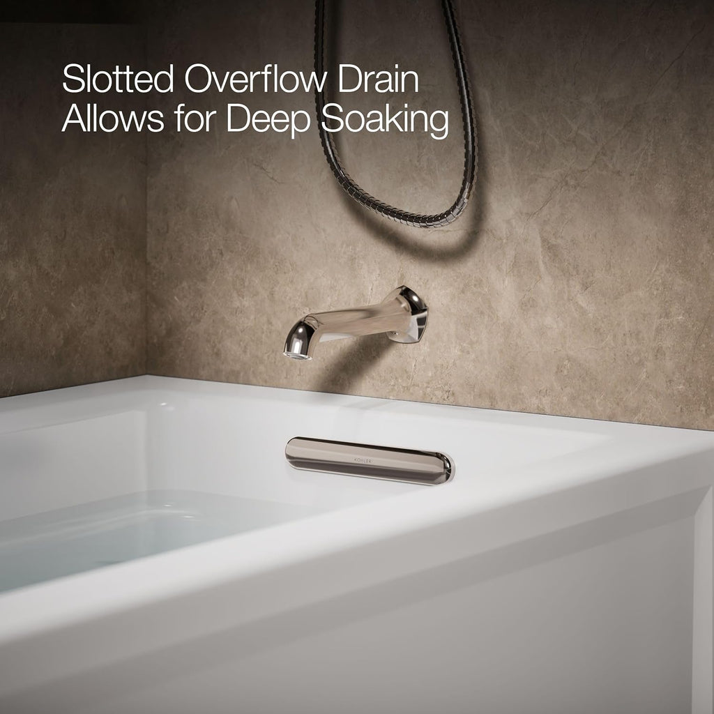 Kohler 1948-RA-0 Archer® 66' x 32' alcove bath, right drain, White
