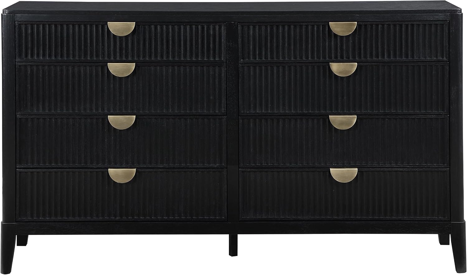Coaster Home Furnishings Brookmead Transitional 4-Piece Bedroom Set Queen Size Panel Bed Frame 60-inch Headboard Black 224711Q-S4