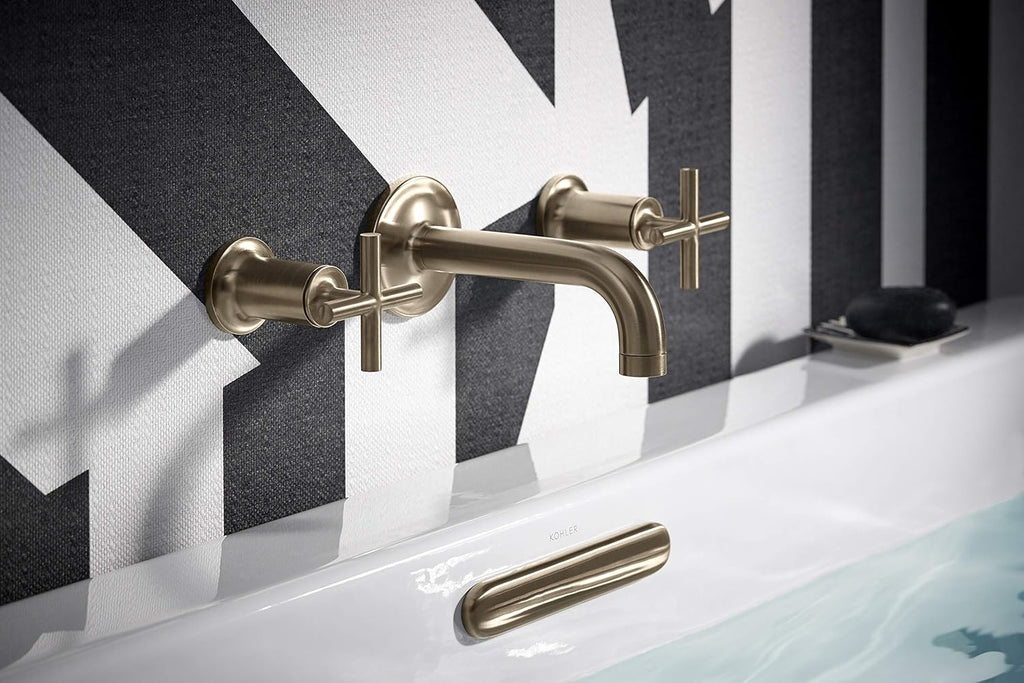 Kohler K-7271-BV Clearflo 1 1/2' Slotted Overflow Bath Drain, Matte Black
