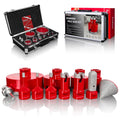 Diamond Hole Saw Kit, Tile Hole Saw Kit with 12Pcs 6/6/8/19/25/35/50/75/102mm for Porcelain Tile, Granite, Marble, Ceramic and More Drilling