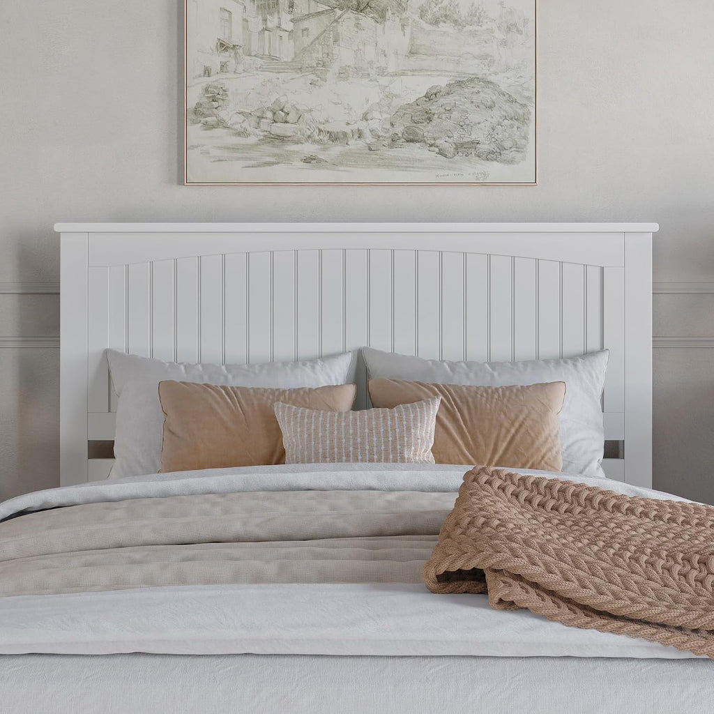AFI, Nantucket Queen Solid Wood Panel Headboard, White