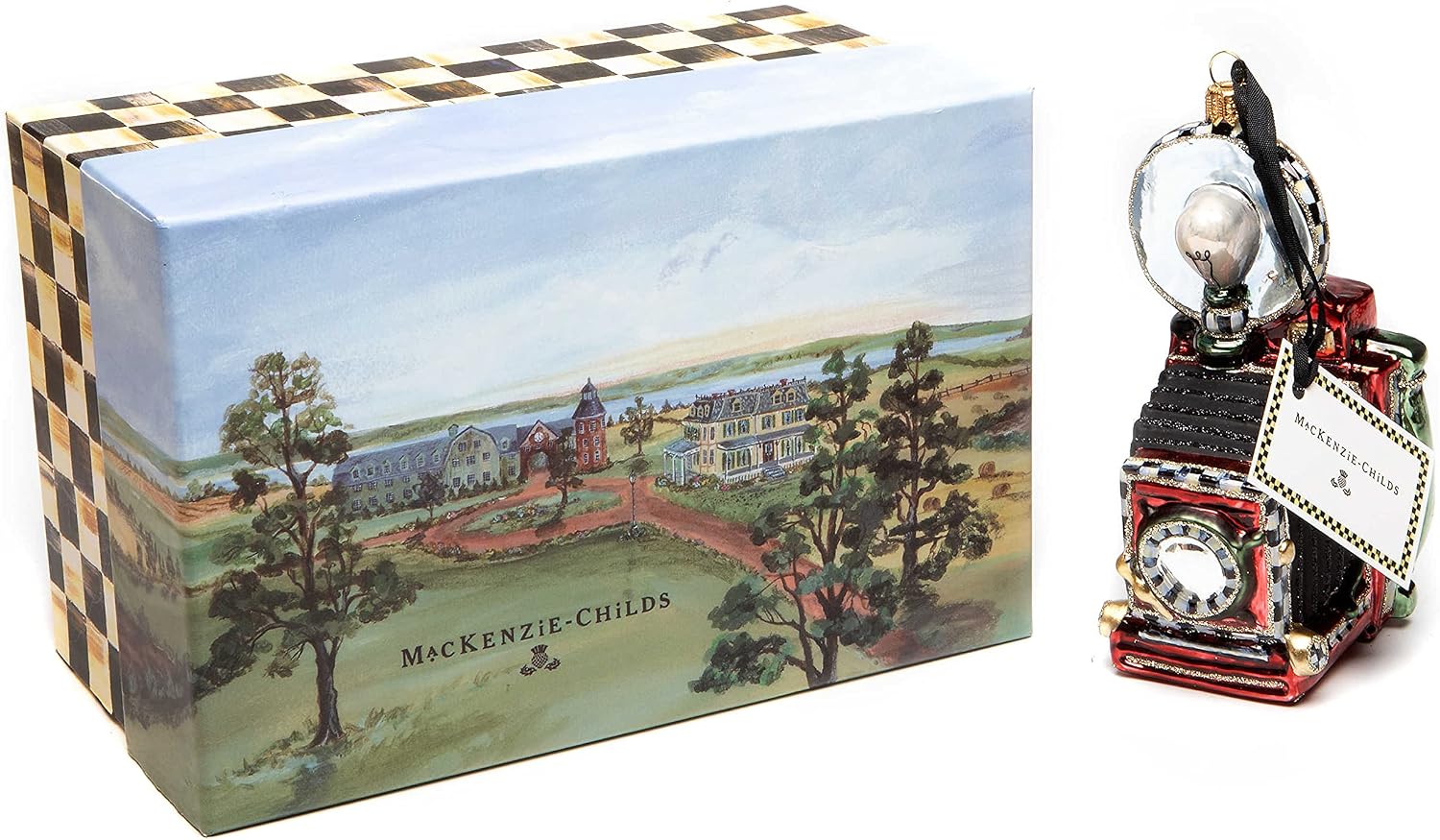 MacKenzie-Childs Glass Ornament - My Selfie - Classic Camera