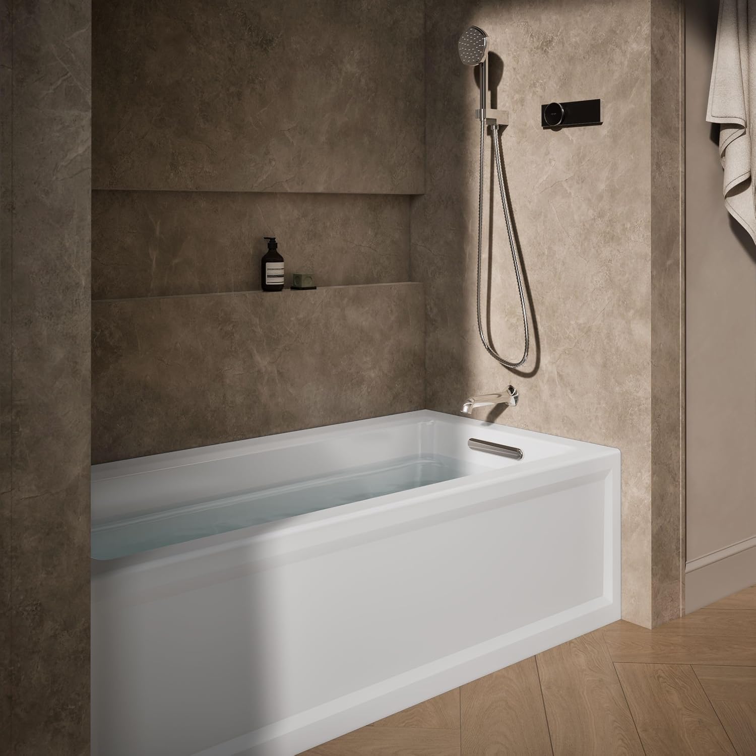Kohler 1948-RA-0 Archer® 66' x 32' alcove bath, right drain, White