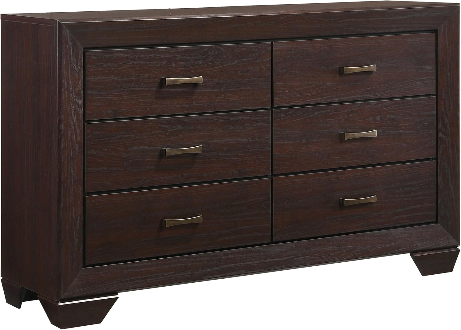 Coaster Home Furnishings Kauffman Transitional 4-Piece Bedroom Set Eastern King Size Storage Panel Bed Frame 54-inch Headboard Dark Cocoa 204390KE-S4