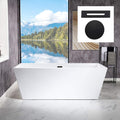 WOODBRIDGE B0003-MB-Drain &O Bathtub, Matte Black, B0003 -MB-Drain &O