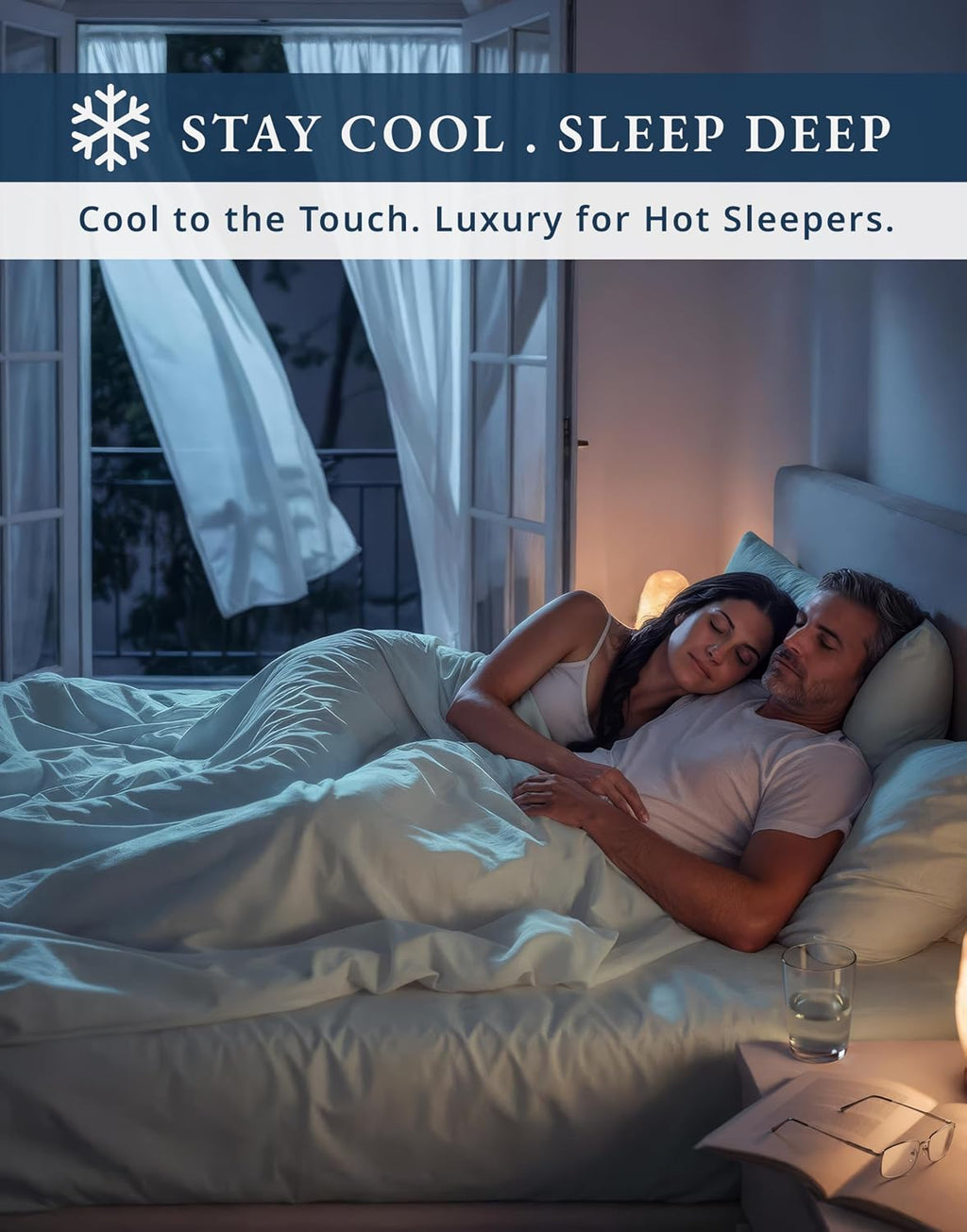 100% Egyptian Cotton Sheets Queen Size Set – 1000 Thread Count Silky Sateen Weave Sheets, 15' Secure Fit Deep Pocket Queen Sheet Set, Naturally Breathable, Hotel-Quality Luxury You Can Feel - Silver