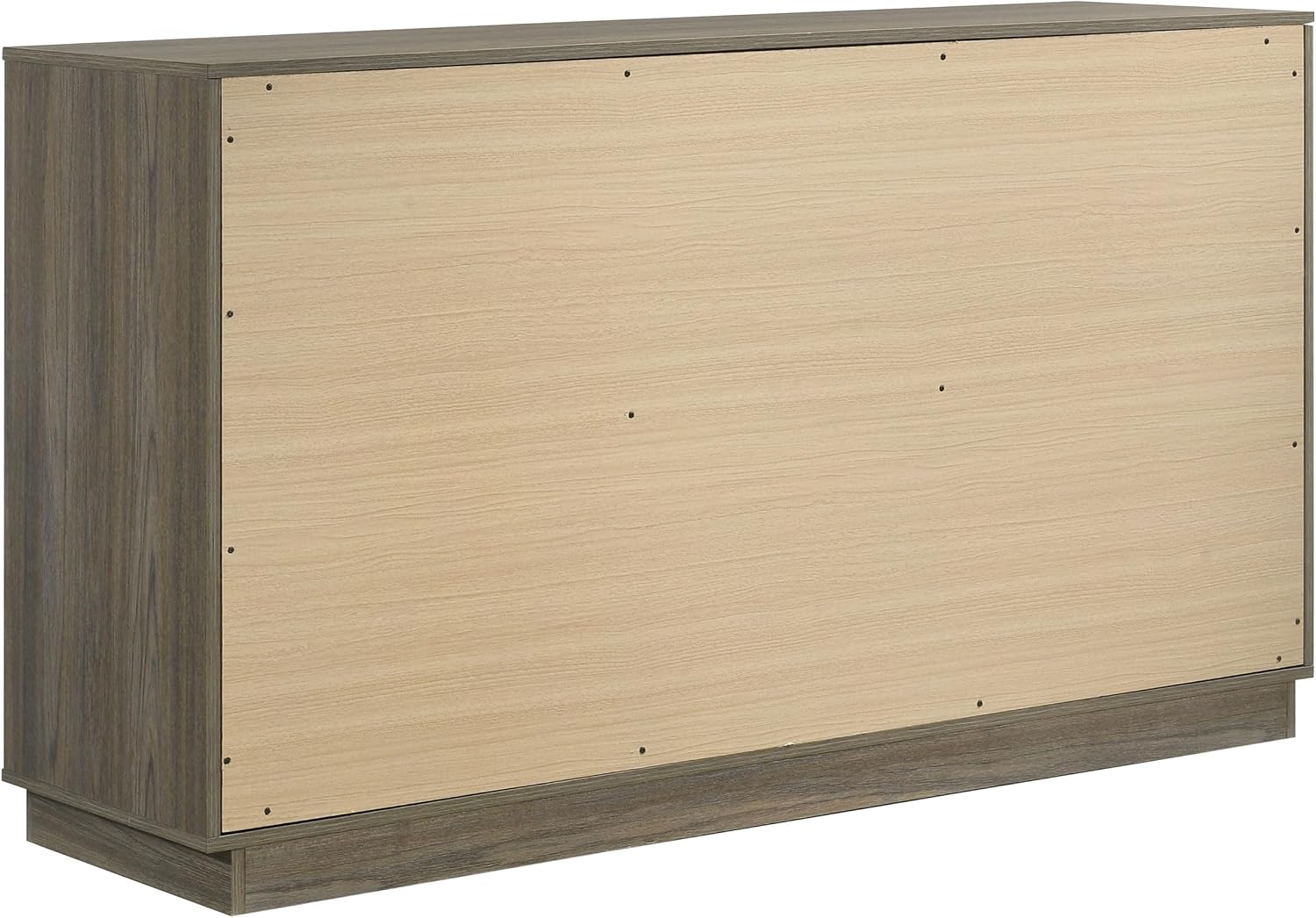 Coaster Home Furnishings Fenwick Contemporary 4-Piece Bedroom Set Queen Size Bookcase Bed Frame 48-inch Headboard Grey Oak/Almond 224981Q-S4