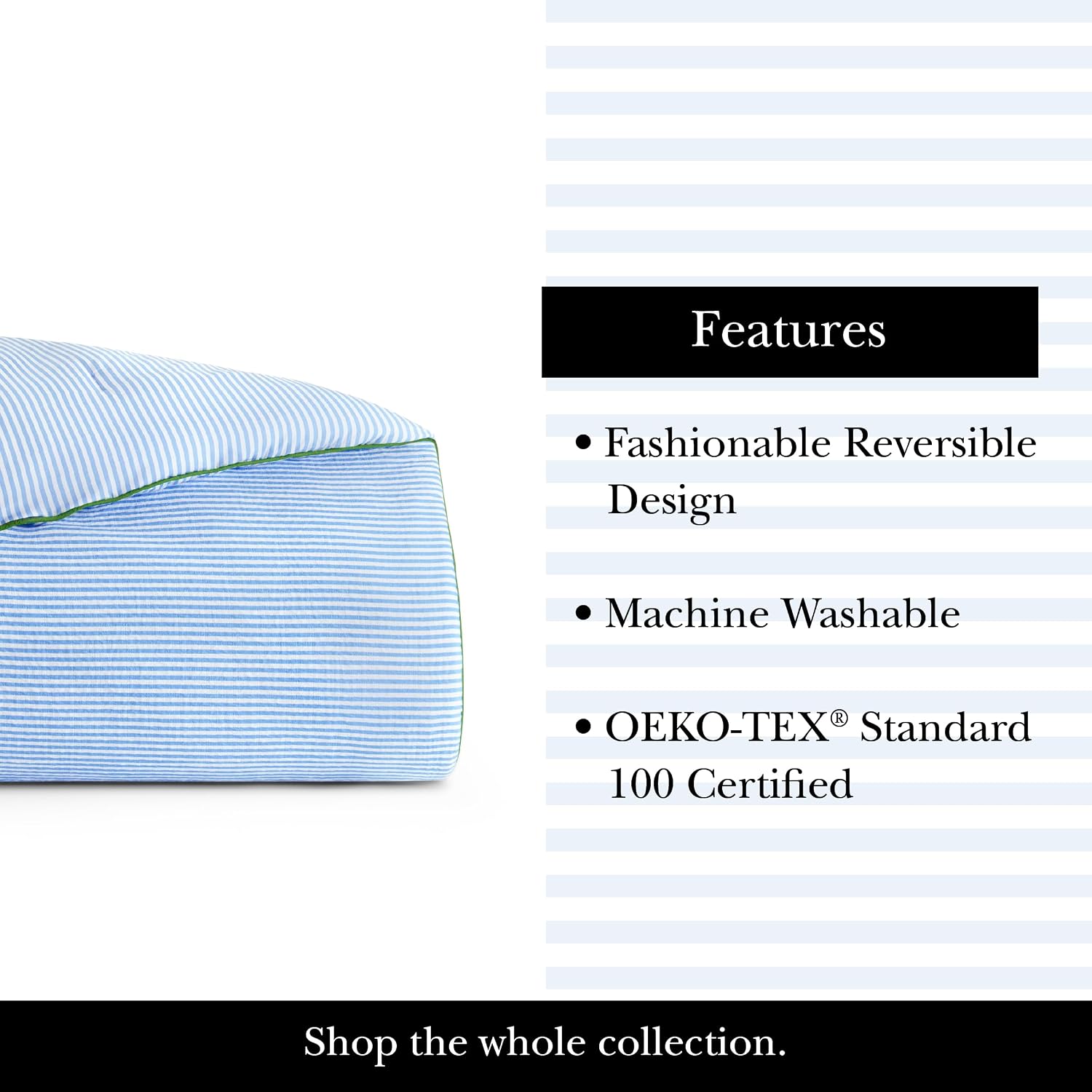 kate spade new york Anemone Field Full/Queen Comforter Set, 100% Cotton Reversible Cover, All Season 3 Piece Bedding, Machine Washable, Blue Multicolor