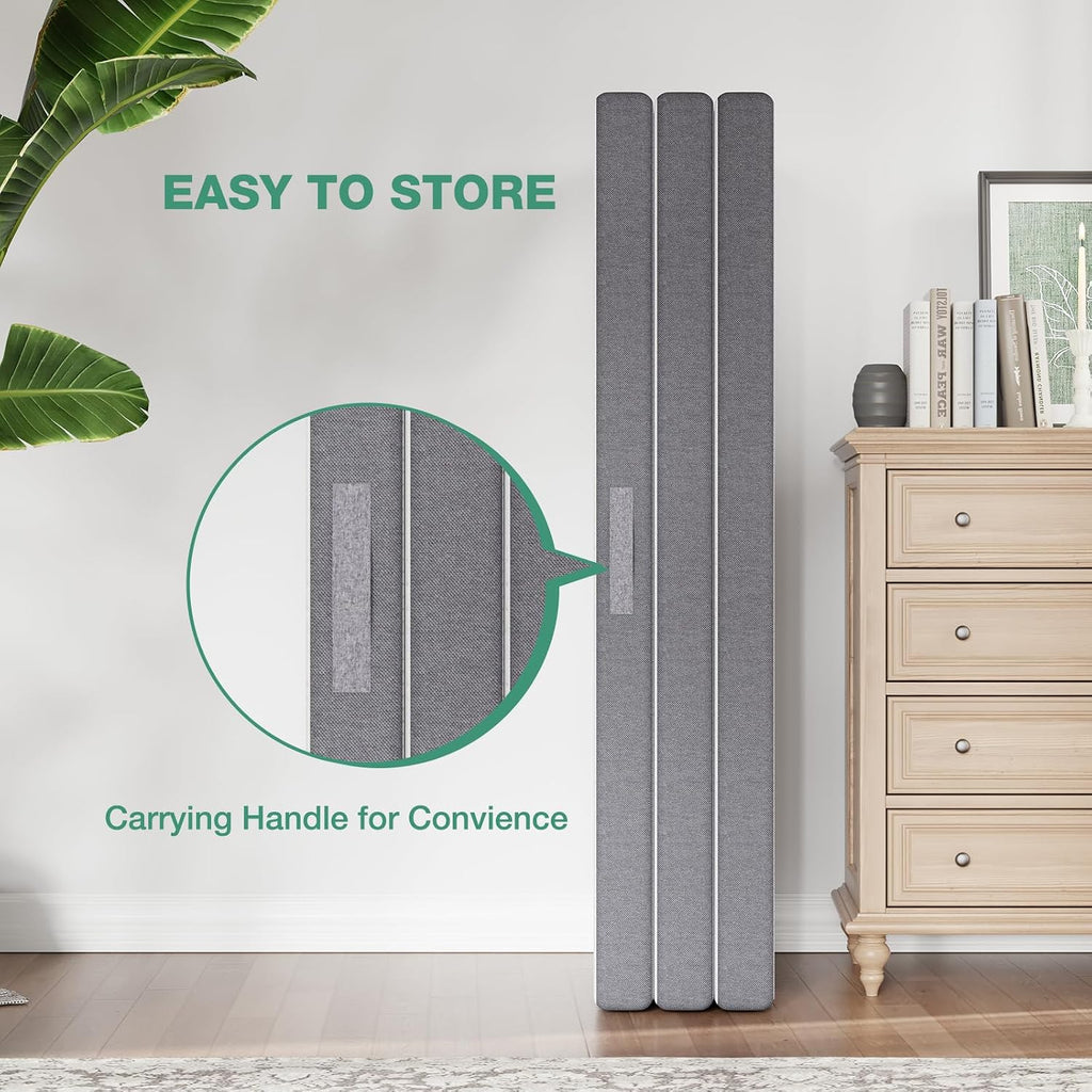Novilla Tri Fold Mattress Queen, 4 Inch Gel Foam Memory Foam Mattress, Portable Trifold Mattress with Zipped Cover for Yaga, Fodable Mattress, Easy to Storage, Queen Size