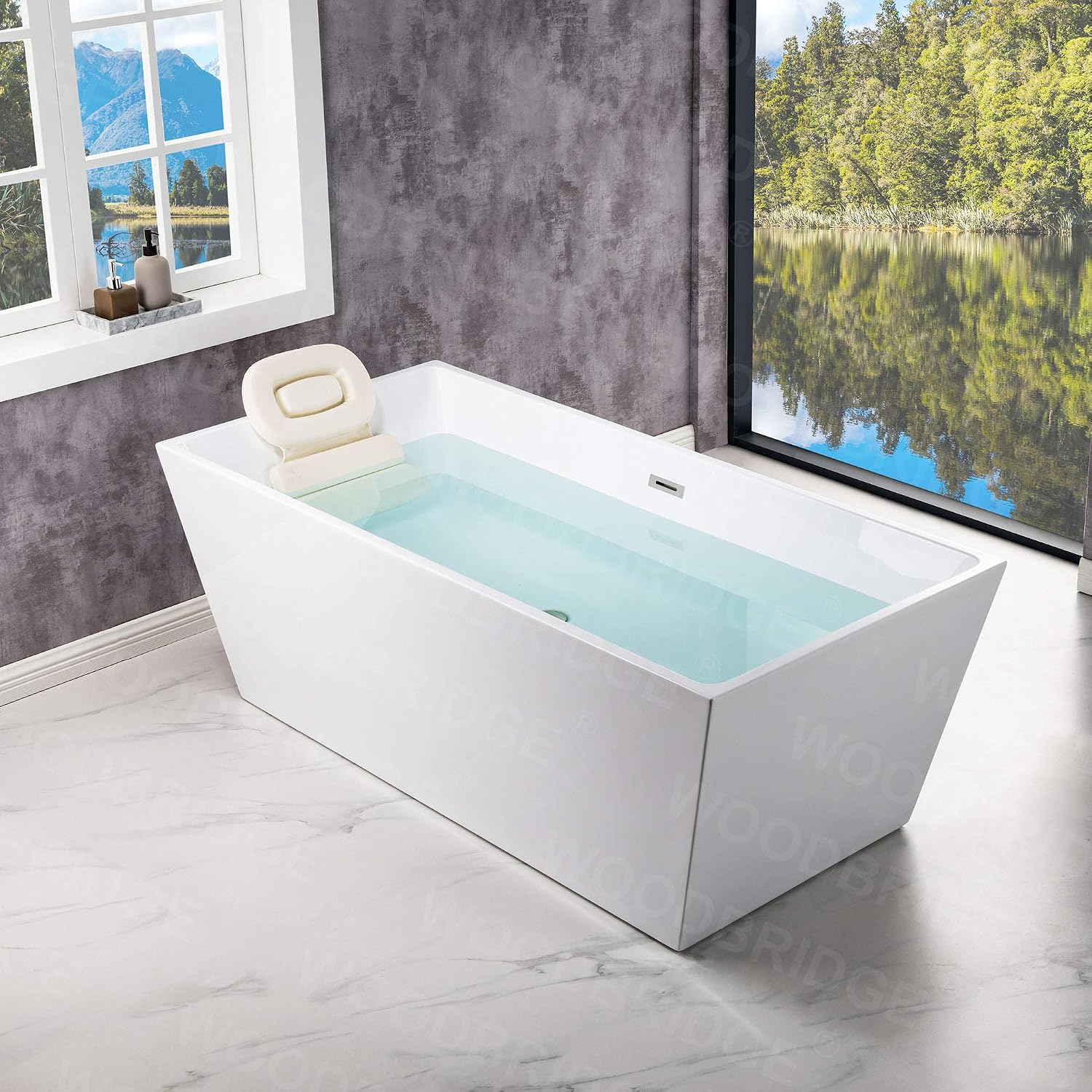 WOODBRIDGE B0003-C-Drain &O Bathtub, White