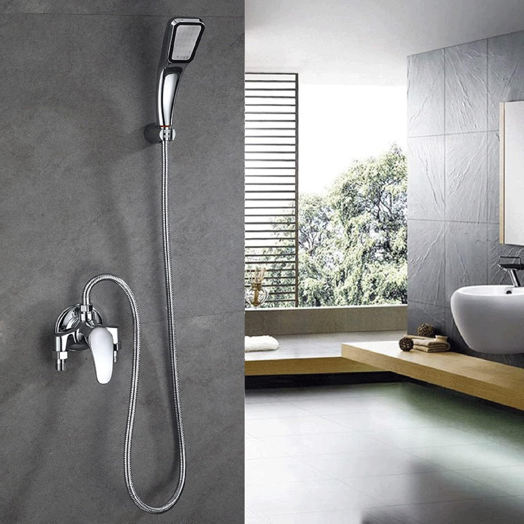 Bathroom Shower Set Single-Handle Tub and Shower Trim Kit, Complete Pressure Balance Shower Valve and Trim Kit Chrome Plated Finish