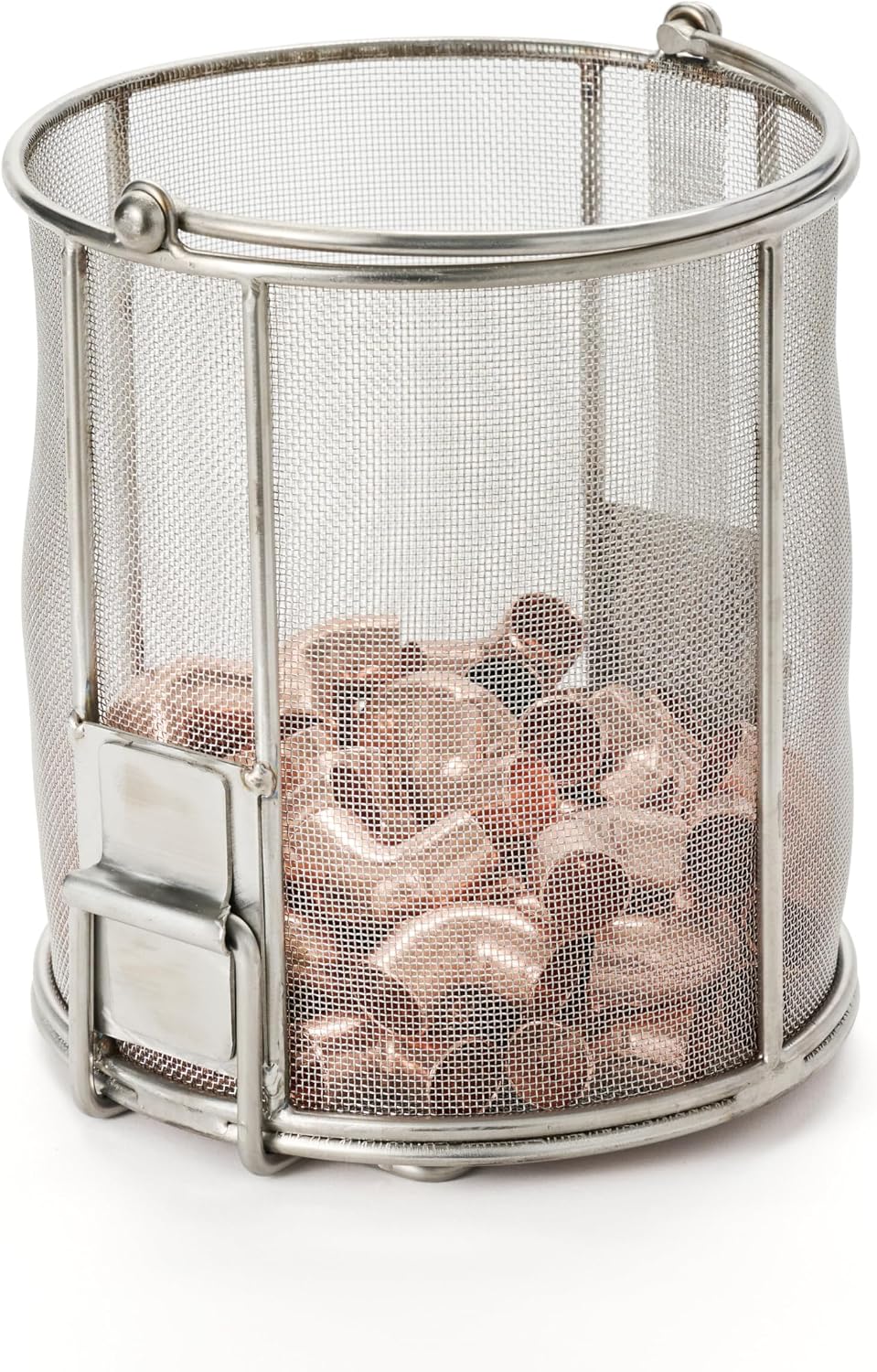 Dip N' Drain – Stainless Steel Part Cleaning Strainer Basket for 2-Gallon Buckets (Bucket Included) | 1/32″ Mesh, Swing Handle, Perfect for Mechanics, Auto Parts, Garage, Shop & Home Workshop Cleaning