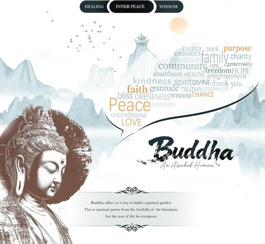 Outdoor Water Fountain, Buddha Water Outside, Garden Fountain, Statue Indoor/Outdoor for Home, Buddha Decor & Gifts, Buddah, Buda, Budda, Buddhas, Feng Shui (Large)