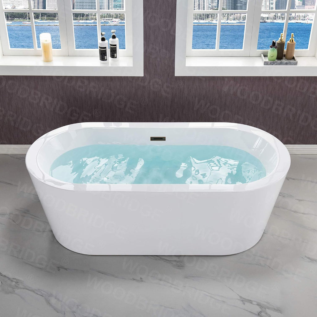 WOODBRIDGE B0002-ORB-Drain&O Bathtub, Oil-Rubbed Bronze