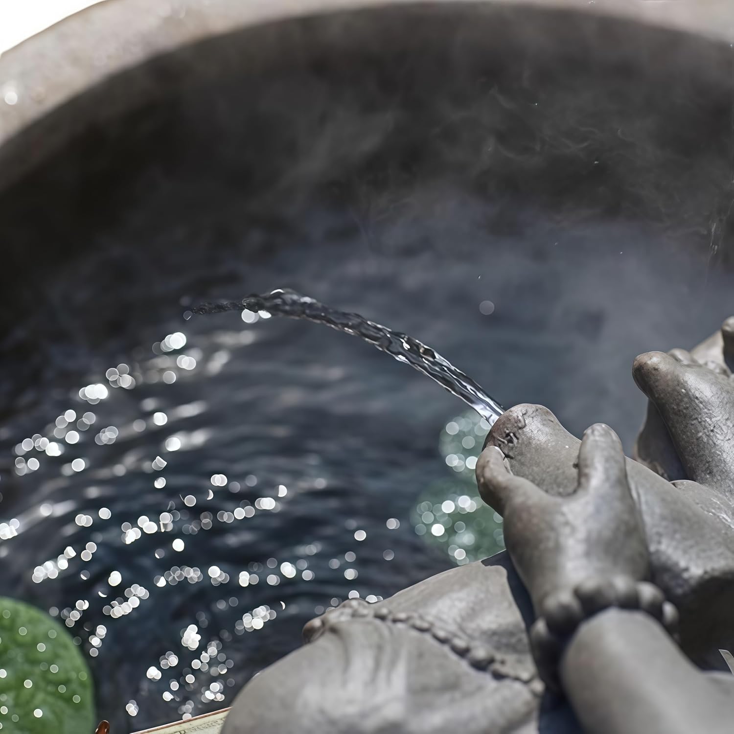 Outdoor Water Fountain Outside, Guan Yin Buddha Garden Fountain, Quan Yin, Kwan Yin, Quan Am, Kuan Yin, Female Buddha Statue, Chinese Decor & Gifts, Chinese New Year Decoration (B)
