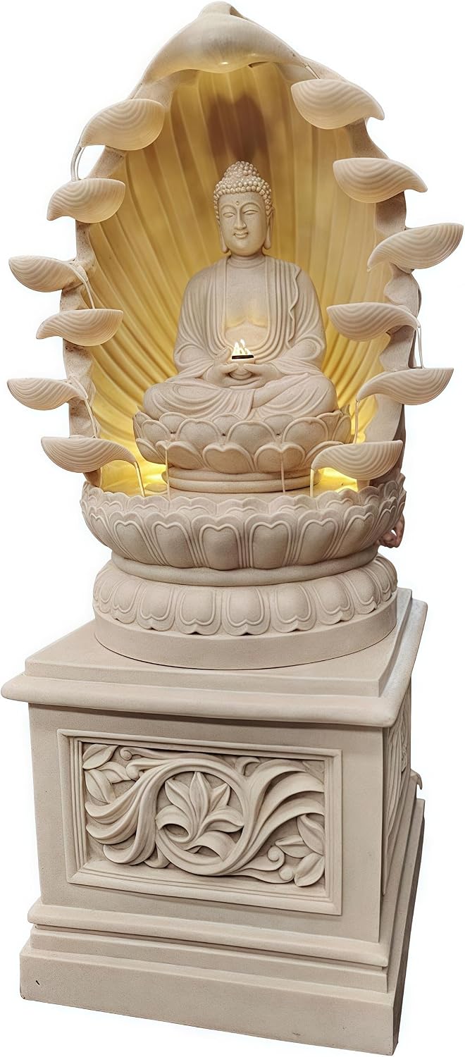 Outdoor Water Fountain Outside, Garden Fountain, Buddha Statue Outdoor/Indoor for Home, Buddha Decor & Gifts, Buddah, Buda, Budda, Buddhas, Chinese Decor & Gifts, Feng Shui
