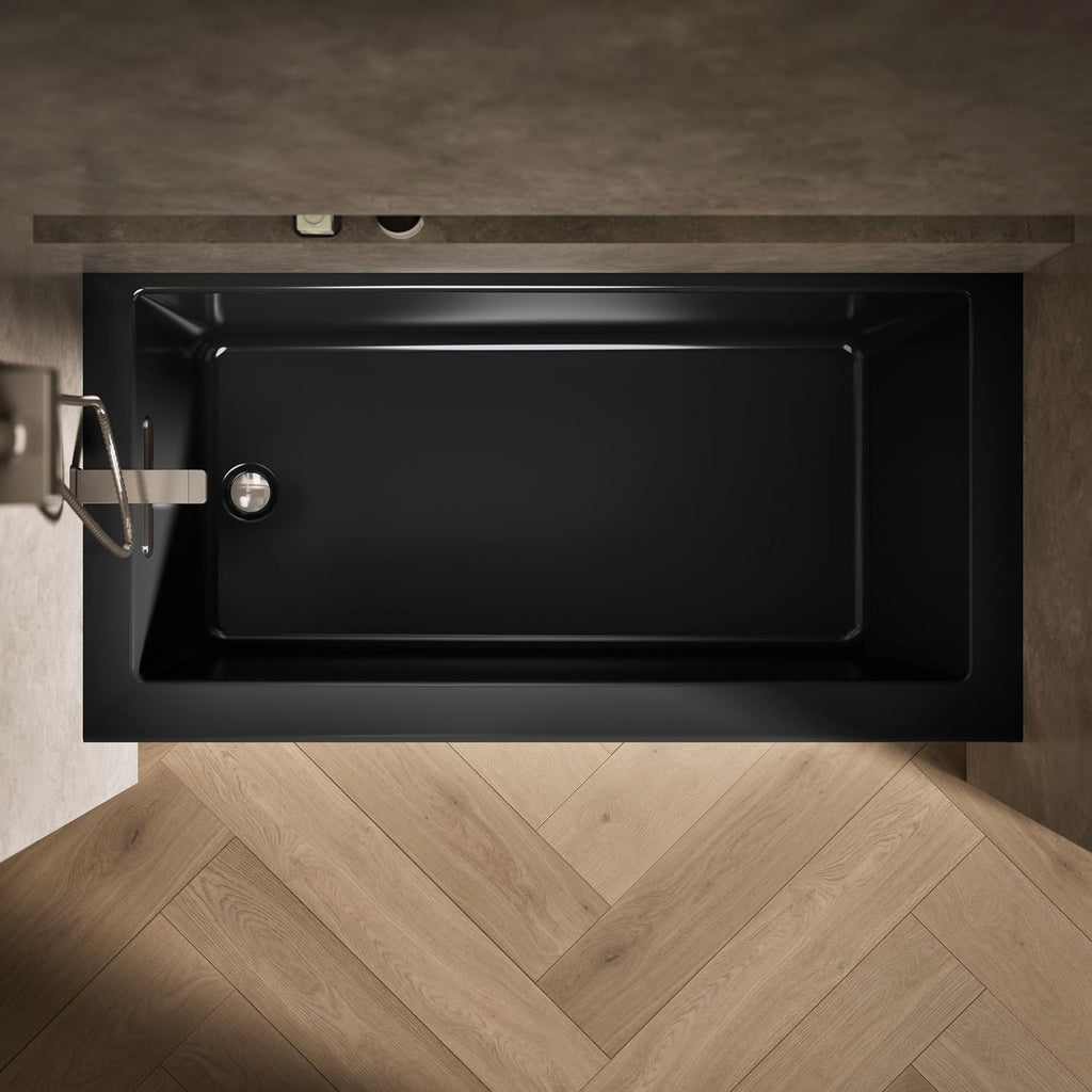 Kohler 1956-LA-7 Underscore® 60' x 30' alcove bath, left drain, Black Black