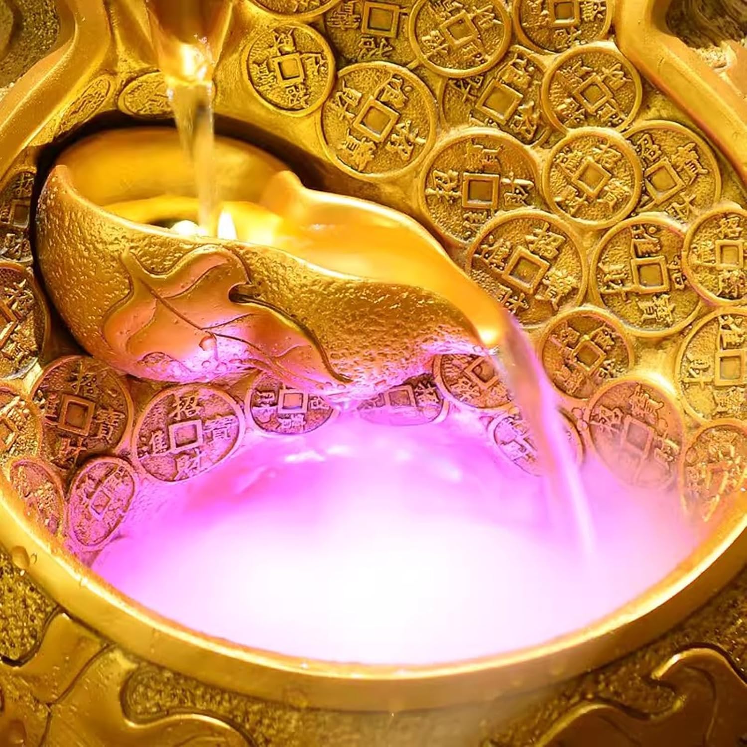 GLigeT Tabletop Fountain Fountain Decoration Circulation Living Room Office Desktop Decoration Study Water Fountain Water Fountain Decor(Small)