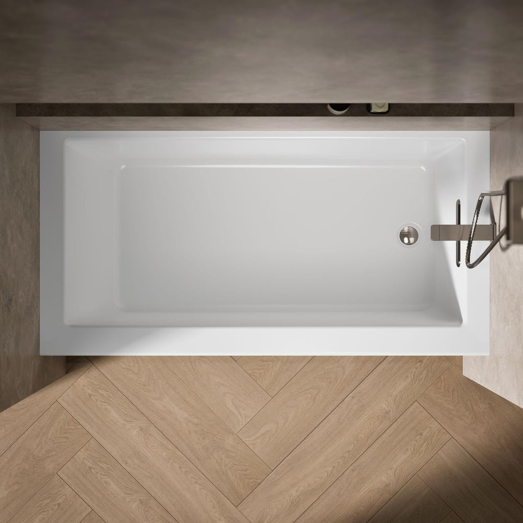 Kohler 1956-RA-0 Underscore® 60' x 30' alcove bath right drain, White