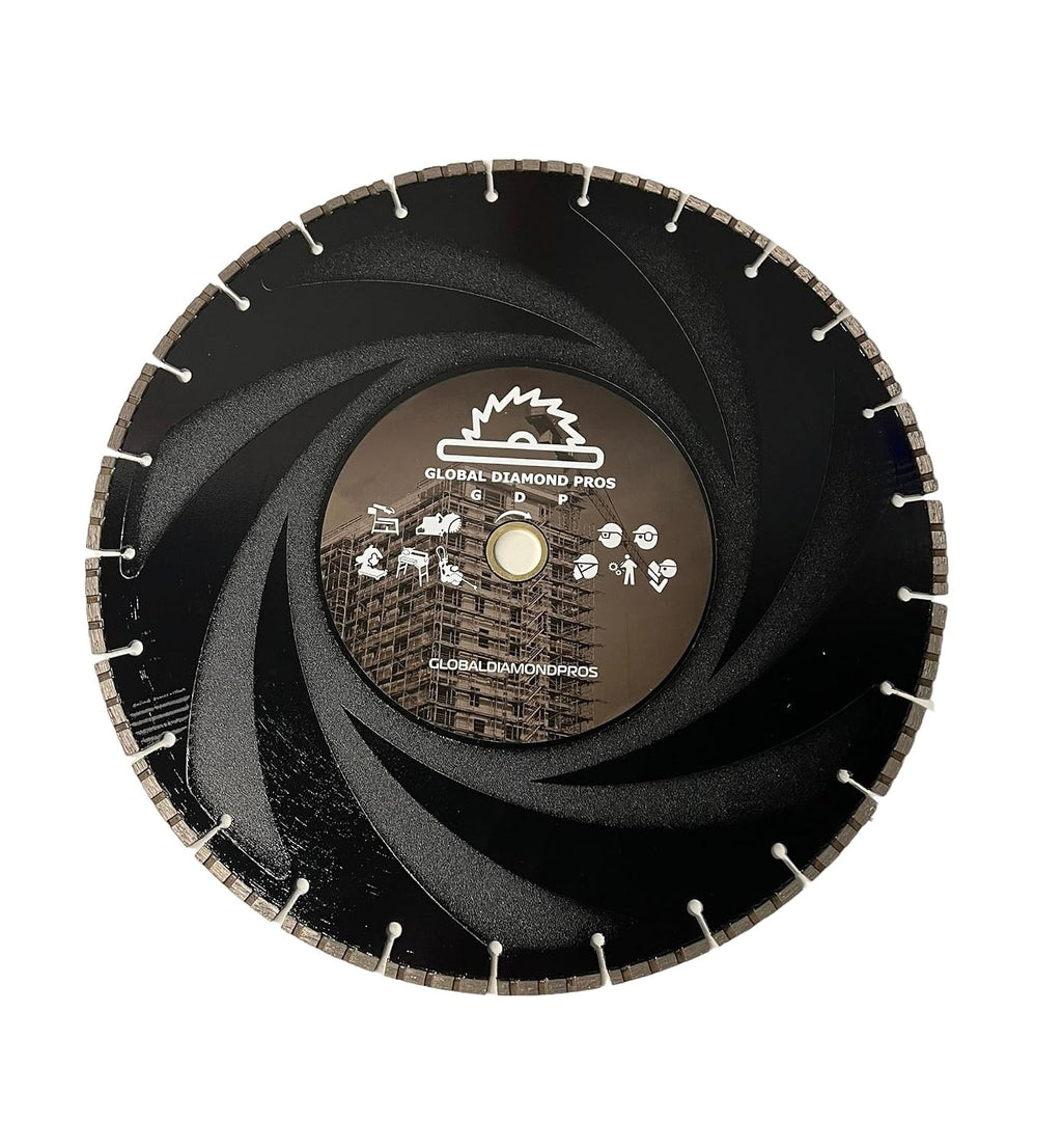 16' Ductile Iron Diamond Saw Blade for Hard Metals, Concrete, Ductile Pipe, 1'-20mm Arbor